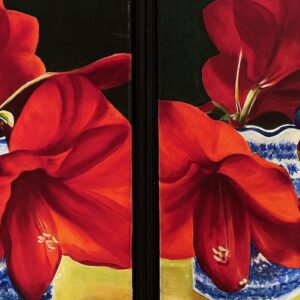 Respecting Different Perspectives I & II, 2023 diptych (Amaryllis)