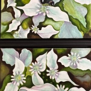 Growing Double Mint I & II, 2023 diptych (Mountain Mint)
